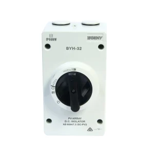 1200V 32A 4P, ZJ Beny, DC Isolating switch, Waterproof Solar Array Switch, DC Isolator Switch, PV Isolation Switch, IP66 Rating, Indoor / Outdoor Use