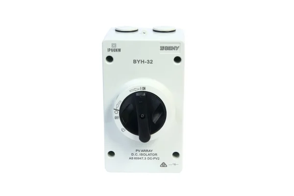 1200V 32A 4P, ZJ Beny, DC Isolating switch, Waterproof Solar Array Switch, DC Isolator Switch, PV Isolation Switch, IP66 Rating, Indoor / Outdoor Use