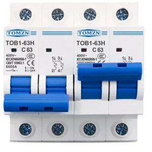 2P+2P MTS 63A TOMZN, Dual Power Manual Transfer switch, 2P 63A AC Chnage Over Breaker Type, Isolating Switch