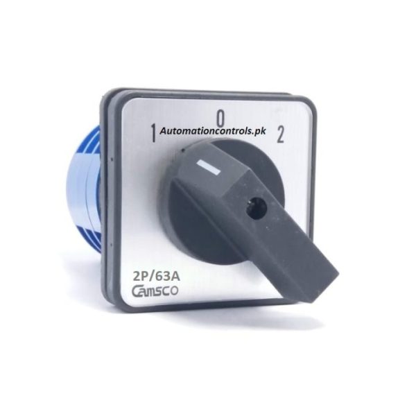 Camsco Rotary Change over Switch 63A 2pole ON/OFF/ON (1-0-2)